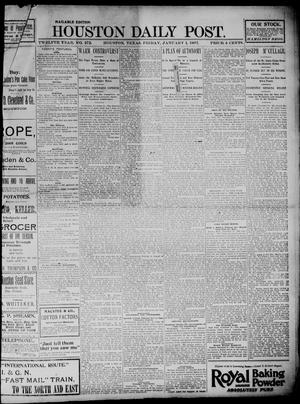 Primary view of object titled 'The Houston Daily Post (Houston, Tex.), Vol. TWELFTH YEAR, No. 272, Ed. 1, Friday, January 1, 1897'.