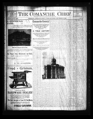 Primary view of object titled 'The Comanche Chief. (Comanche, Tex.), Vol. 23, No. 44, Ed. 1 Saturday, September 21, 1895'.