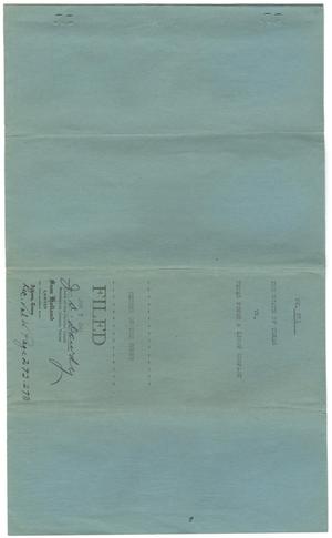 Primary view of object titled 'Document pertaining to the case of The State of Texas vs. Texas Power and Light Company, cause no. 371 [Part 2], 1947'.