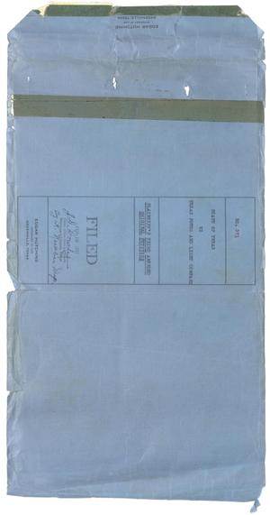 Primary view of object titled 'Document pertaining to the case of The State of Texas vs. Texas Power and Light Company, cause no. 371 [Part 1], 1947'.