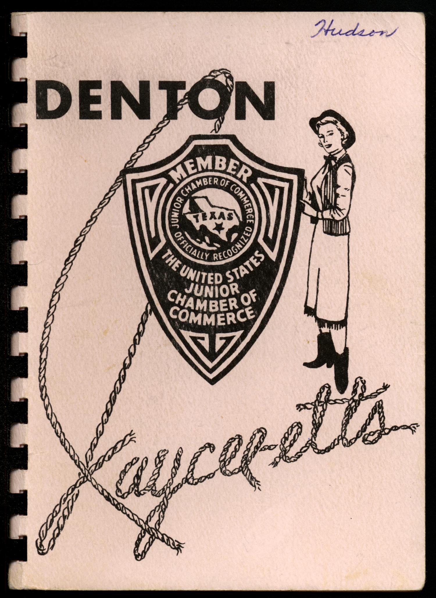 Denton Jaycee-ettes, 1956-1957, Yearbook
                                                
                                                    Front Cover
                                                