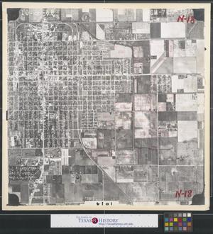 Primary view of object titled '[Aerial Photograph of Downtown Edinburg]'.