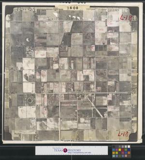 Primary view of object titled '[Aerial Photograph of Edinburg Airport and Highway 107]'.