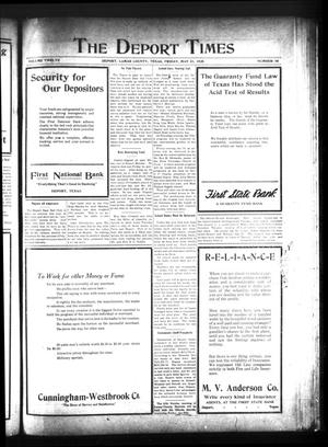 Primary view of object titled 'The Deport Times (Deport, Tex.), Vol. 12, No. 16, Ed. 1 Friday, May 21, 1920'.