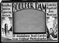 Thumbnail image of item number 1 in: '[Cardboard box that contained eighteen postcards of Boulder Dam]'.