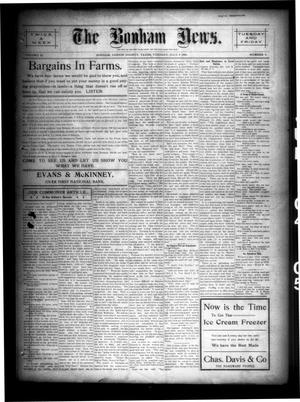 Primary view of object titled 'The Bonham News. (Bonham, Tex.), Vol. 40, No. 9, Ed. 1 Tuesday, July 4, 1905'.