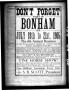 Thumbnail image of item number 4 in: 'The Bonham News. (Bonham, Tex.), Vol. 40, No. 9, Ed. 1 Tuesday, July 4, 1905'.