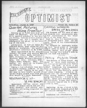 Primary view of object titled 'The Optimist (Abilene, Tex.), Vol. 26, No. 36, Ed. 1, Wednesday, August 2, 1939'.