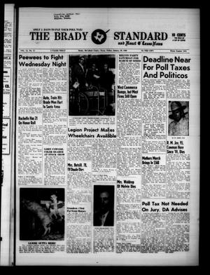 Primary view of object titled 'The Brady Standard and Heart O' Texas News (Brady, Tex.), Vol. 51, No. 15, Ed. 1 Friday, January 29, 1960'.