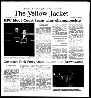 Primary view of object titled 'The Yellow Jacket (Brownwood, Tex.), Vol. 92, No. 9, Ed. 1, Thursday, November 8, 2001'.
