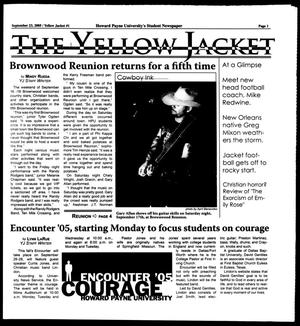 Primary view of object titled 'The Yellow Jacket (Brownwood, Tex.), [Vol. 96], No. 1, Ed. 1, Friday, September 23, 2005'.