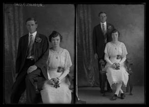 Primary view of object titled '[Young Couple in Formal Attire]'.