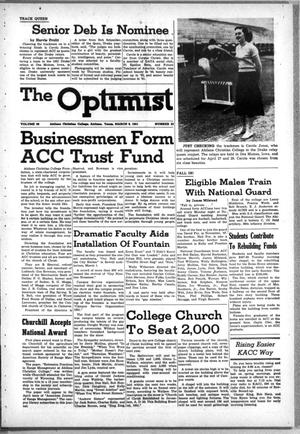 Primary view of object titled 'The Optimist (Abilene, Tex.), Vol. 38, No. 23, Ed. 1, Friday, March 9, 1951'.
