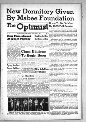 Primary view of object titled 'The Optimist (Abilene, Tex.), Vol. 39, No. 21, Ed. 1, Friday, March 7, 1952'.