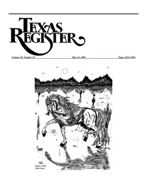 Primary view of object titled 'Texas Register, Volume 30, Number 19 Pages 2811-2954, May 13, 2005'.
