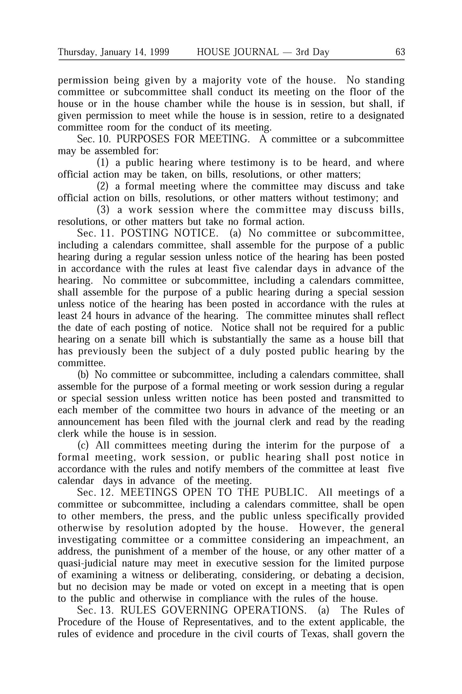 Journal of the House of Representatives of the Regular Session of the Seventy-Sixth Legislature of the State of Texas, Volume 1
                                                
                                                    63
                                                