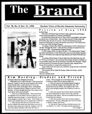 Primary view of object titled 'The Brand (Abilene, Tex.), Vol. 78, No. 9, Ed. 1, Wednesday, October 31, 1990'.