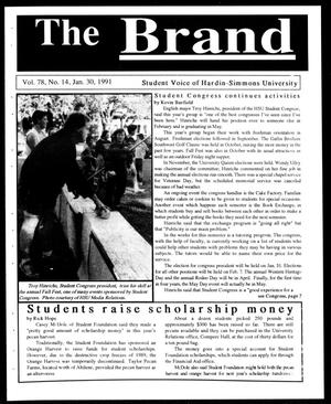 Primary view of object titled 'The Brand (Abilene, Tex.), Vol. 78, No. 14, Ed. 1, Wednesday, January 30, 1991'.