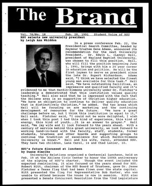 Primary view of object titled 'The Brand (Abilene, Tex.), Vol. 78, No. 18, Ed. 1, Thursday, February 28, 1991'.