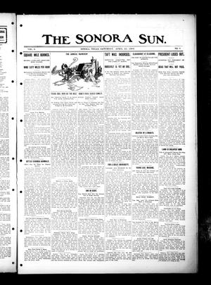 Primary view of object titled 'The Sonora Sun. (Sonora, Tex.), Vol. 6, No. 8, Ed. 1 Saturday, April 25, 1908'.