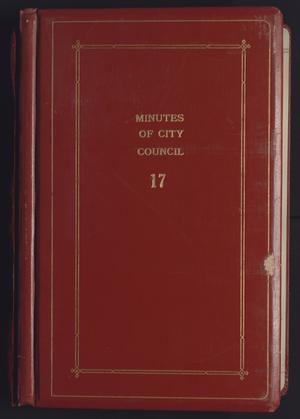 Primary view of object titled '[Abilene City Council Minutes: 1968-1971]'.
