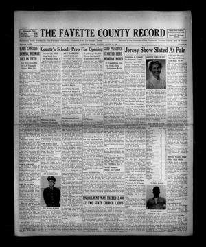 Primary view of object titled 'The Fayette County Record (La Grange, Tex.), Vol. 36, No. 86, Ed. 1 Tuesday, August 26, 1958'.
