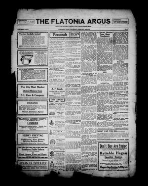 Primary view of object titled 'The Flatonia Argus (Flatonia, Tex.), Vol. 36, No. 17, Ed. 1 Thursday, February 2, 1911'.