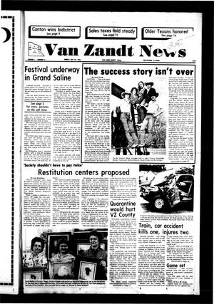 Primary view of object titled 'Van Zandt News (Wills Point, Tex.), Vol. 1, No. 51, Ed. 1 Sunday, May 29, 1983'.