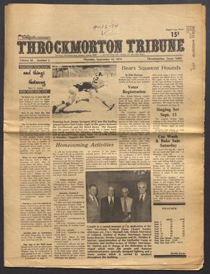 Primary view of object titled 'Throckmorton Tribune (Throckmorton, Tex.), Vol. 84, No. 5, Ed. 1 Thursday, September 12, 1974'.