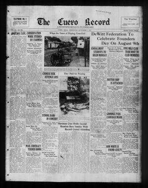 Primary view of object titled 'The Cuero Record (Cuero, Tex.), Vol. 43, No. 209, Ed. 1 Wednesday, September 1, 1937'.