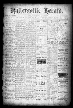 Primary view of object titled 'Halletsville Herald. (Hallettsville, Tex.), Vol. 17, No. 32, Ed. 1 Thursday, May 3, 1888'.