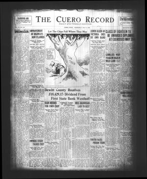 Primary view of object titled 'The Cuero Record (Cuero, Tex.), Vol. 70, No. 109, Ed. 1 Wednesday, May 8, 1929'.